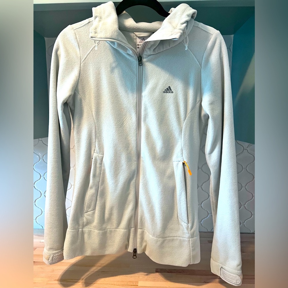 Adidas Fleece Cowl Neck Full Zip Jacket